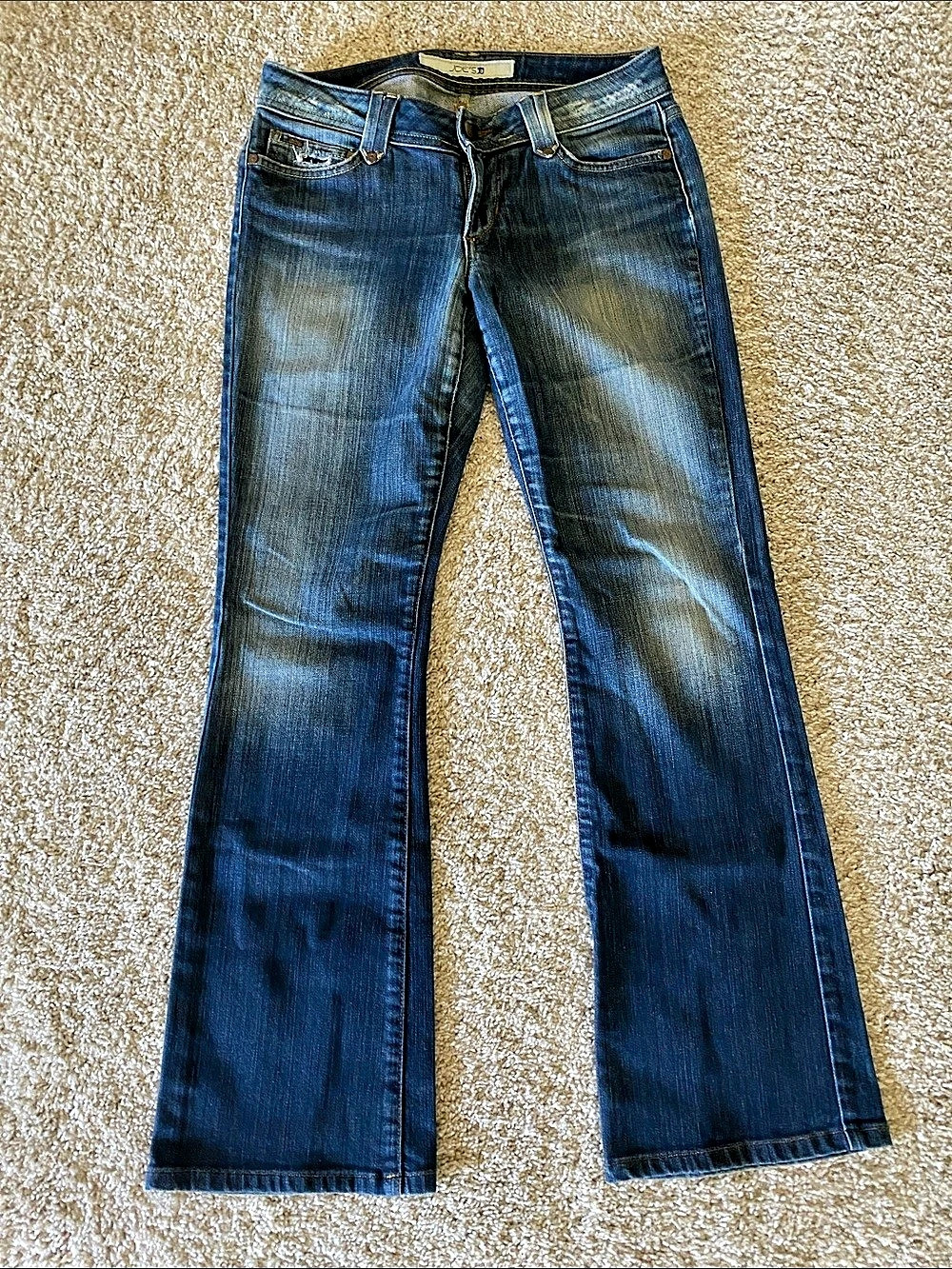 Joe's Jeans Bootcut Jeans in Blue Waist 28